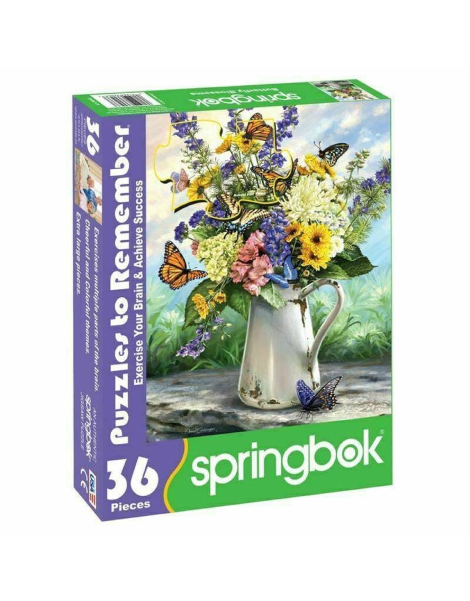 Springbok Butterfly Blossom Puzzle (36 pcs) - Big Pieces