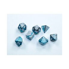 Chessex Mini Chessex RPG Dice (7) Steel-Teal