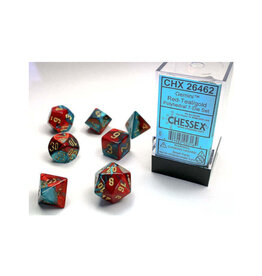Chessex Mini Chessex RPG Dice (7) Red-Teal
