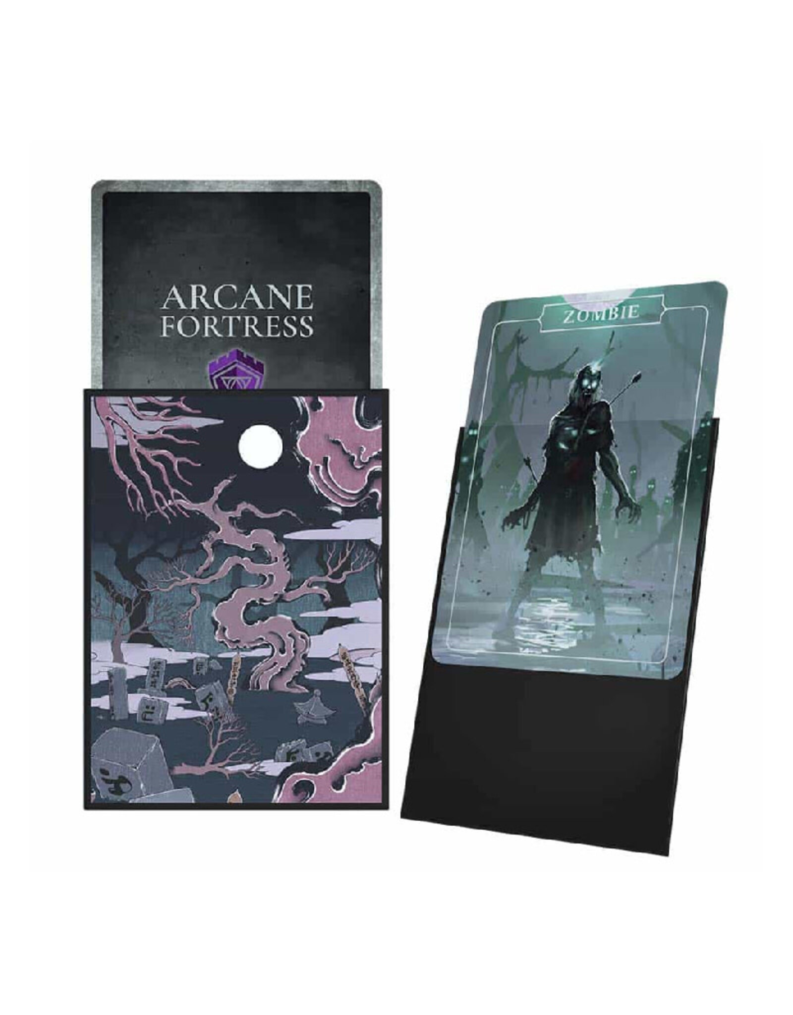 Misc Sleeves: Arcane Fortress (100) Matte Marsh of the Unspoken