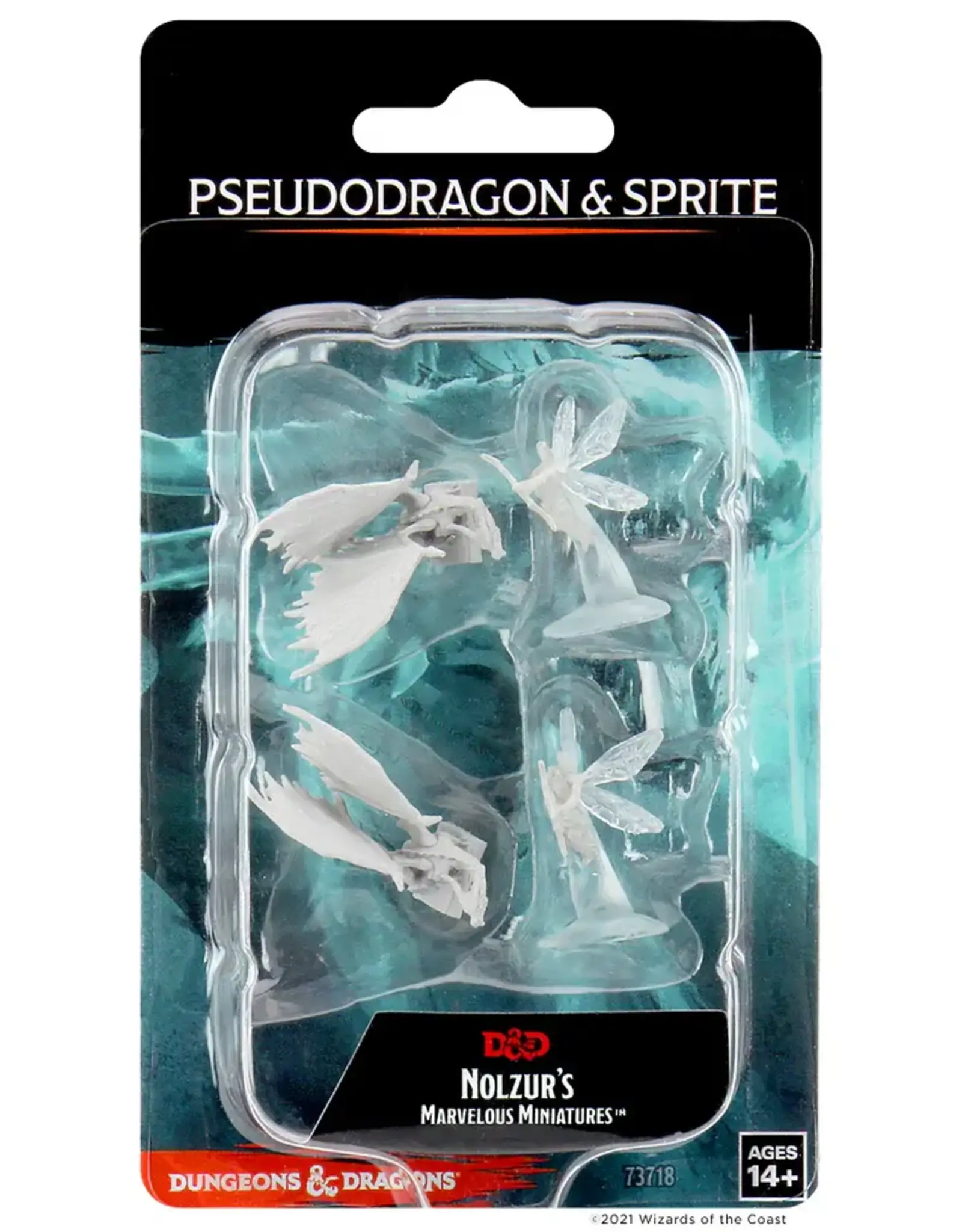 Wizkids D&D Unpainted Minis: Psuedodragon and Sprite