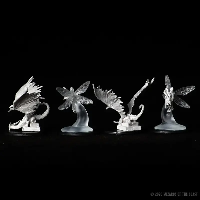 Wizkids D&D Unpainted Minis: Psuedodragon and Sprite