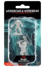 Wizkids D&D Unpainted Minis: Wereboar and Werebear