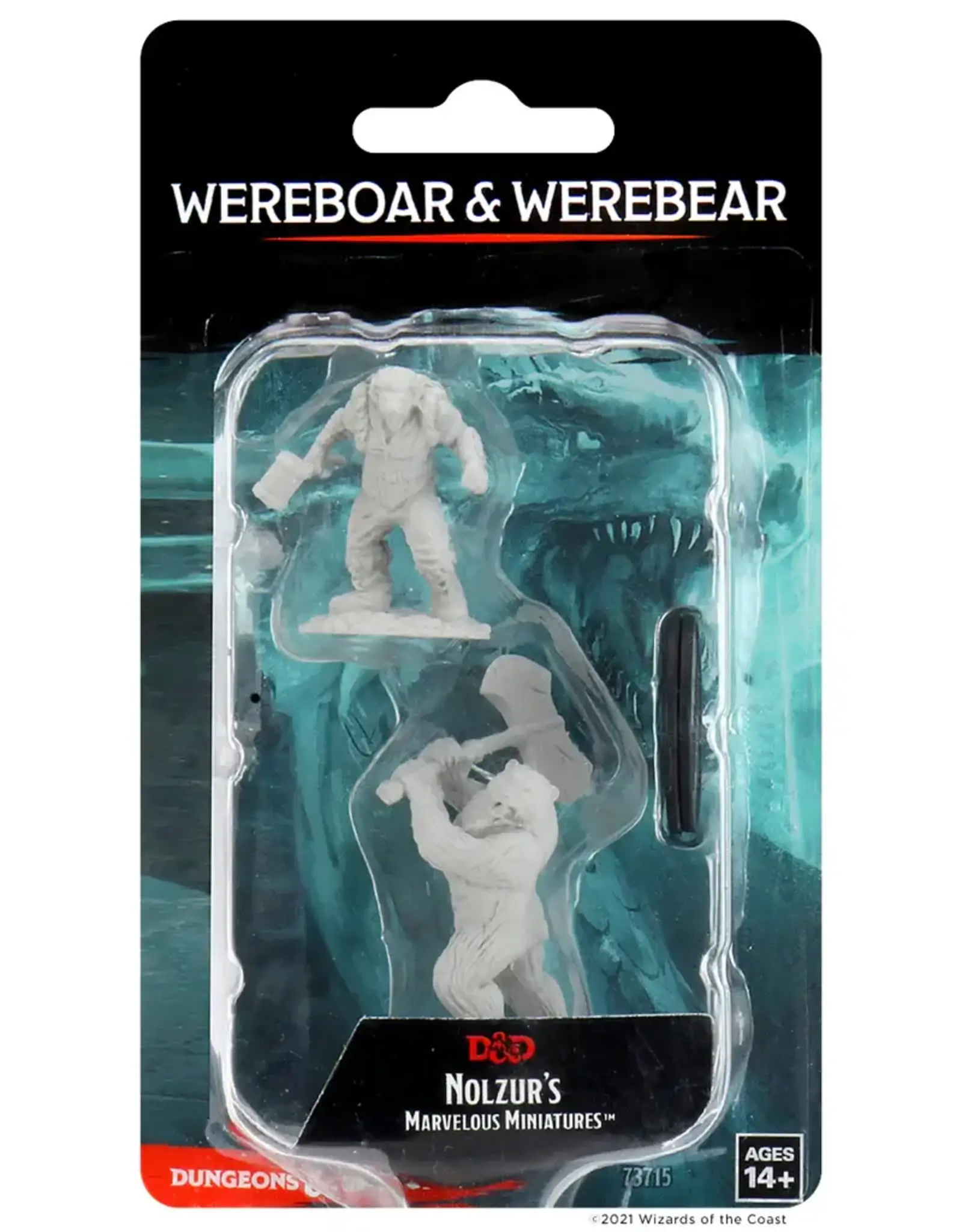 Wizkids D&D Unpainted Minis: Wereboar and Werebear