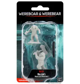 Wizkids D&D Unpainted Minis: Wereboar and Werebear