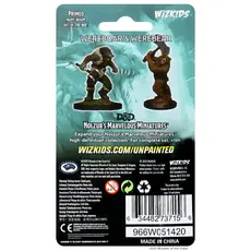 Wizkids D&D Unpainted Minis: Wereboar and Werebear