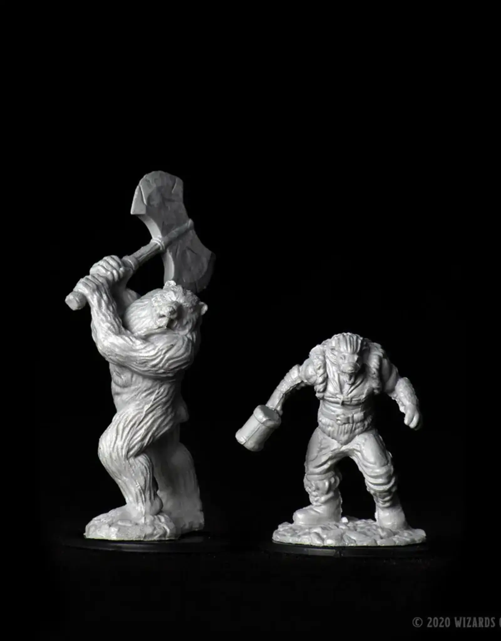 Wizkids D&D Unpainted Minis: Wereboar and Werebear