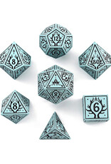 Hymgho Premium Dice Hymgho Metal RPG Dice (7) Druid Cyan
