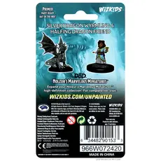 Wizkids D&D Unpainted Minis: Silver Dragon Wyrmling