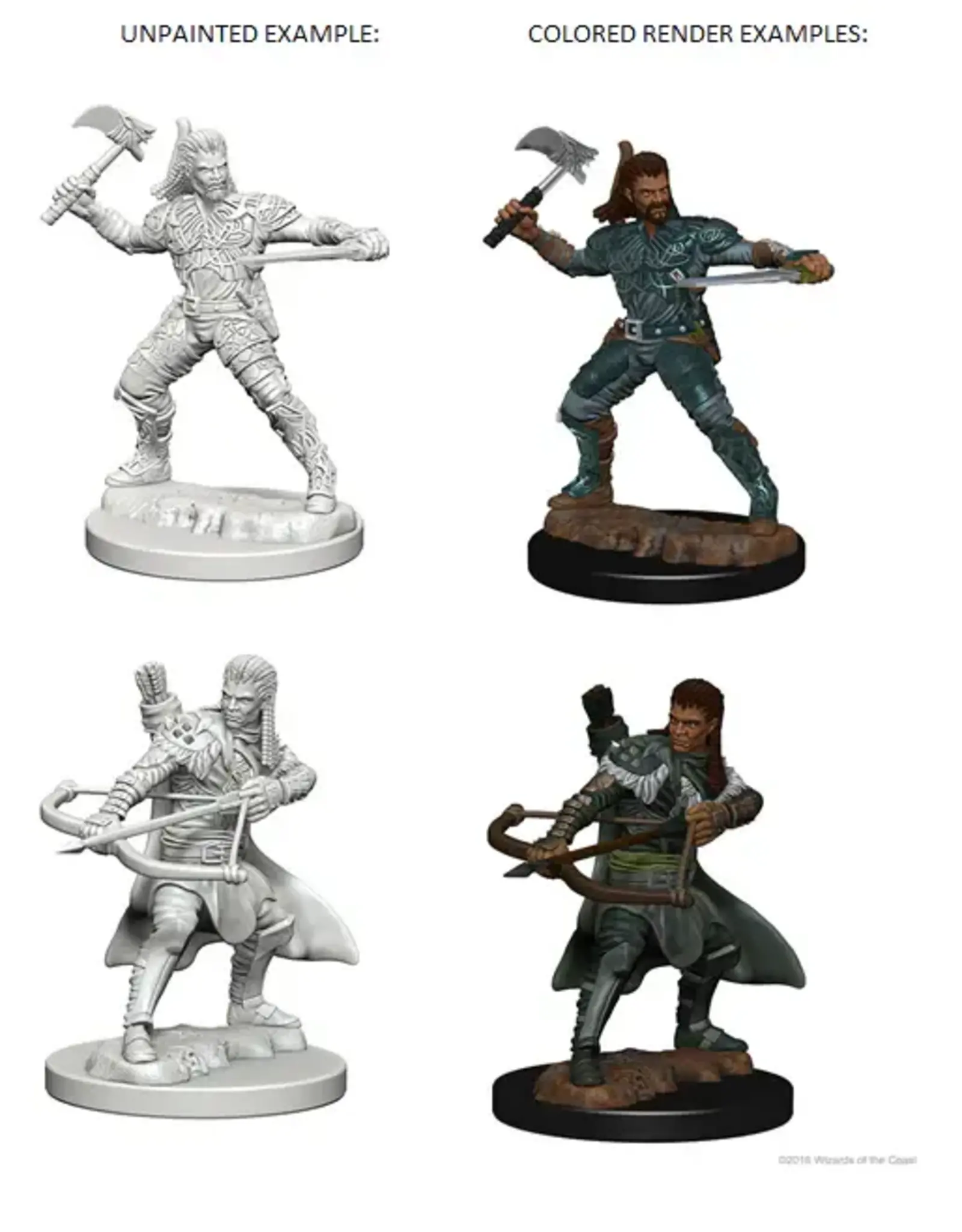 Wizkids D&D Unpainted Minis: Human Ranger Male