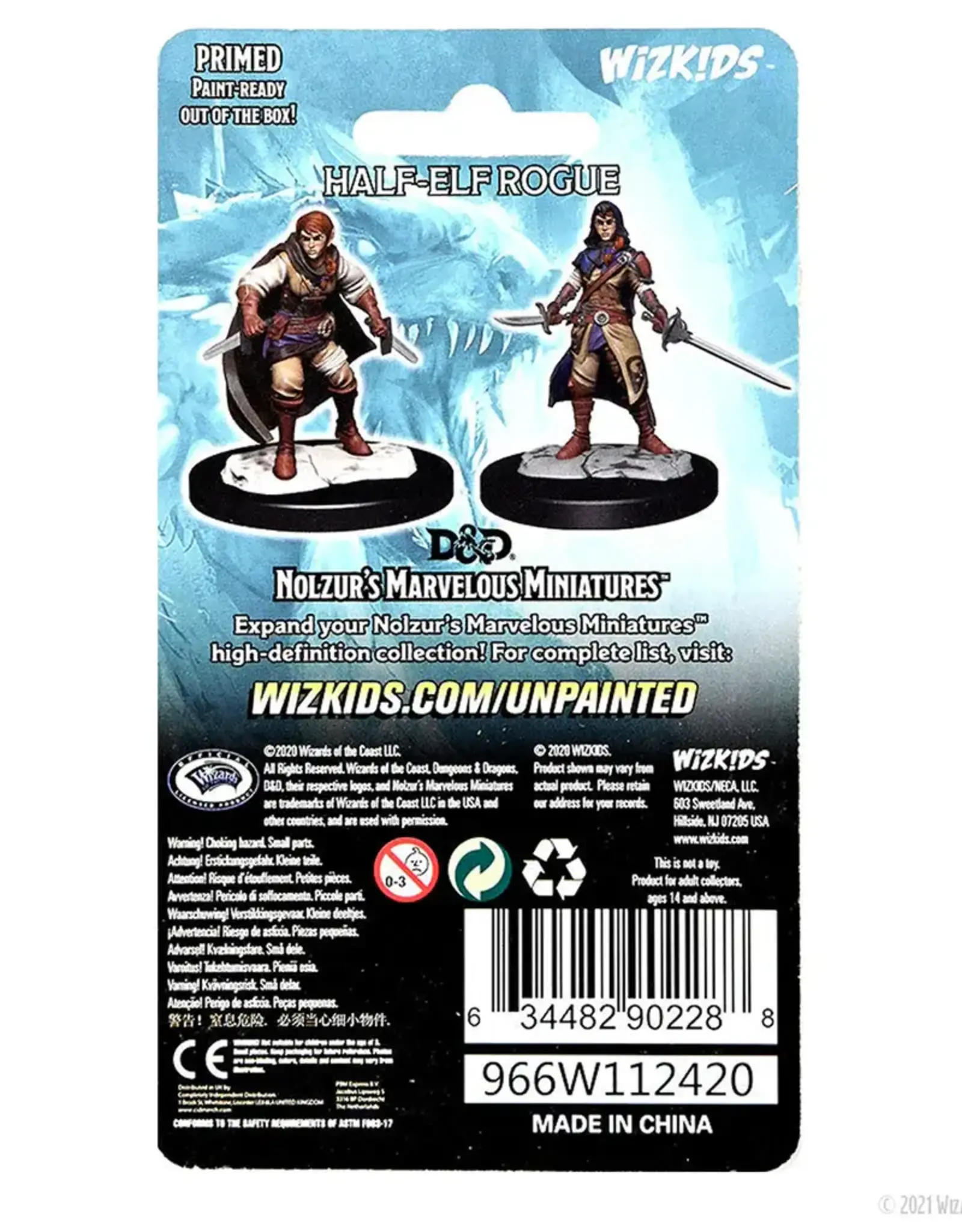 Wizkids D&D Unpainted Minis: Half-Elf Rogue Female