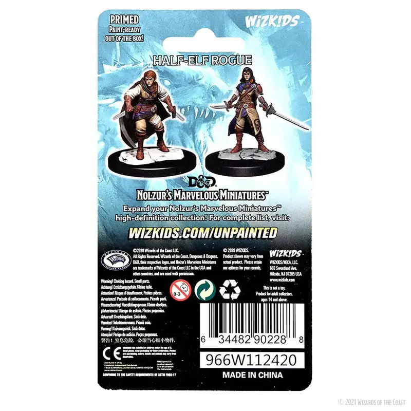 Wizkids D&D Unpainted Minis: Half-Elf Rogue Female