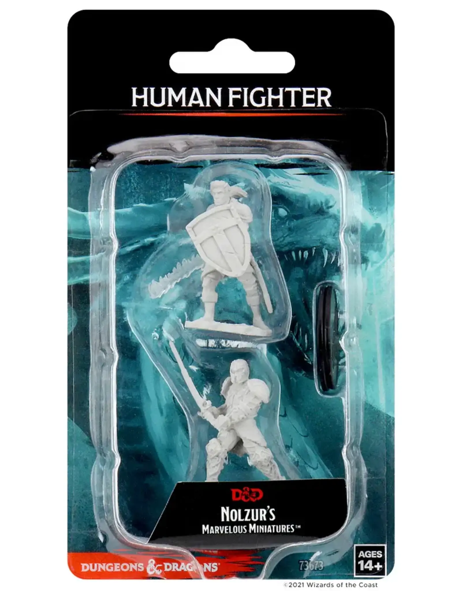 Wizkids D&D Unpainted Minis: Human Fighter Male