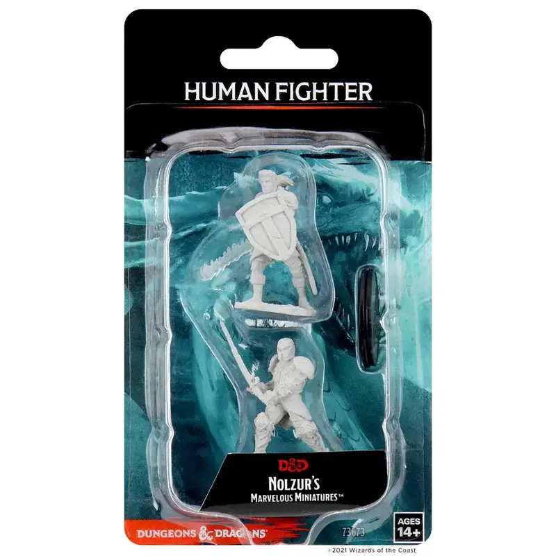 Wizkids D&D Unpainted Minis: Human Fighter Male