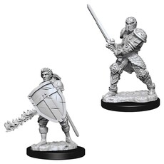 Wizkids D&D Unpainted Minis: Human Fighter Male