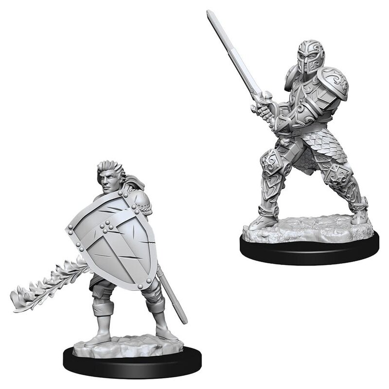 Wizkids D&D Unpainted Minis: Human Fighter Male
