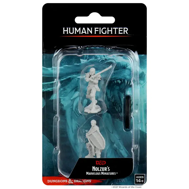 Wizkids D&D Unpainted Minis: Human Fighter Female