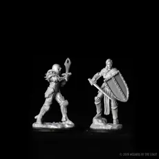 Wizkids D&D Unpainted Minis: Human Fighter Female