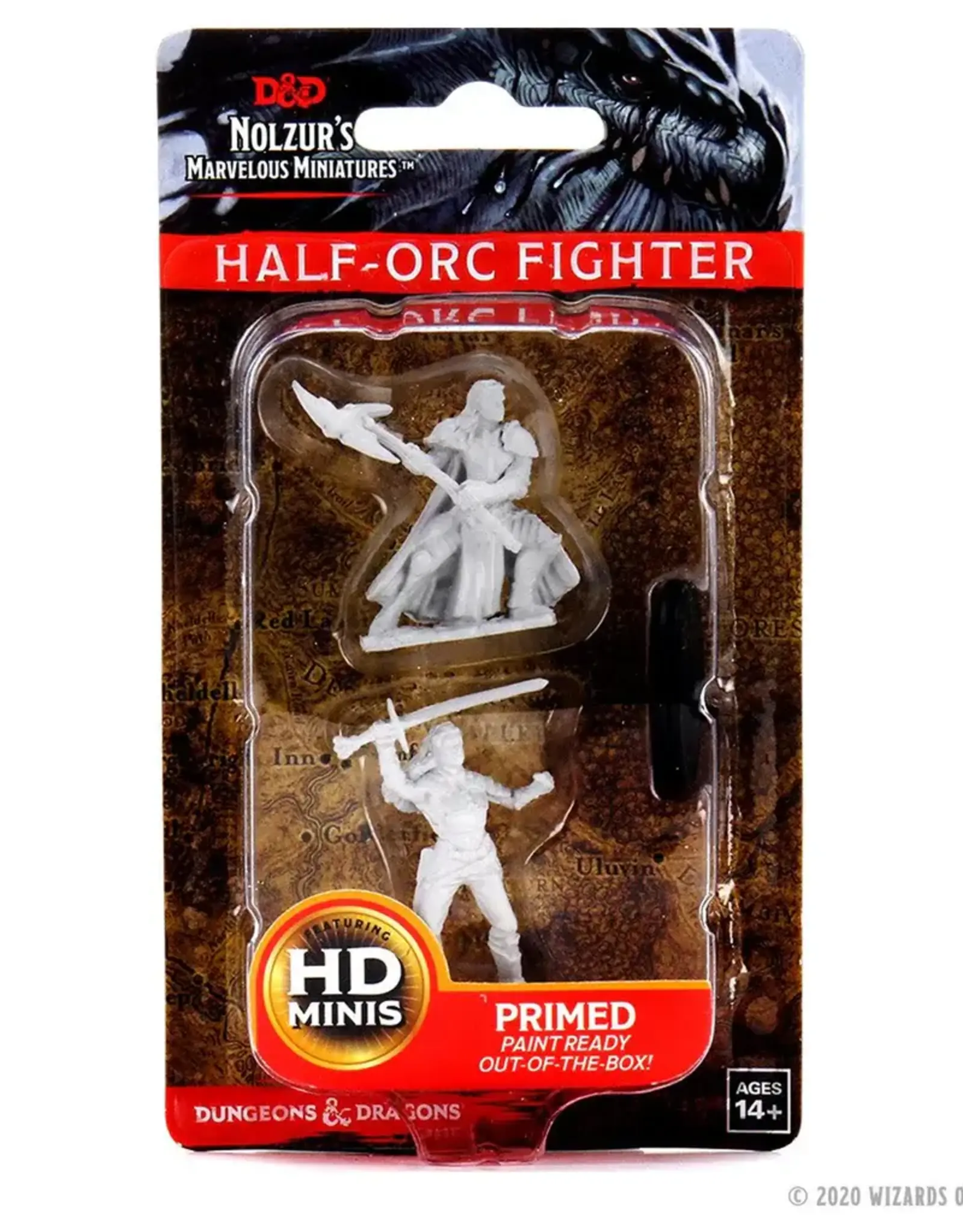 Wizkids D&D Unpainted Minis: Half-Orc Fighter Female