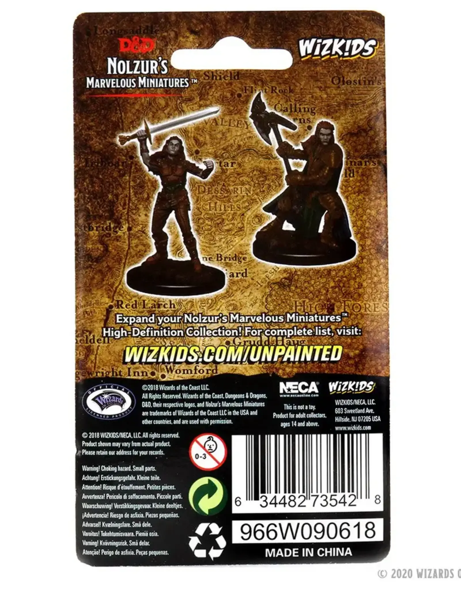 Wizkids D&D Unpainted Minis: Half-Orc Fighter Female
