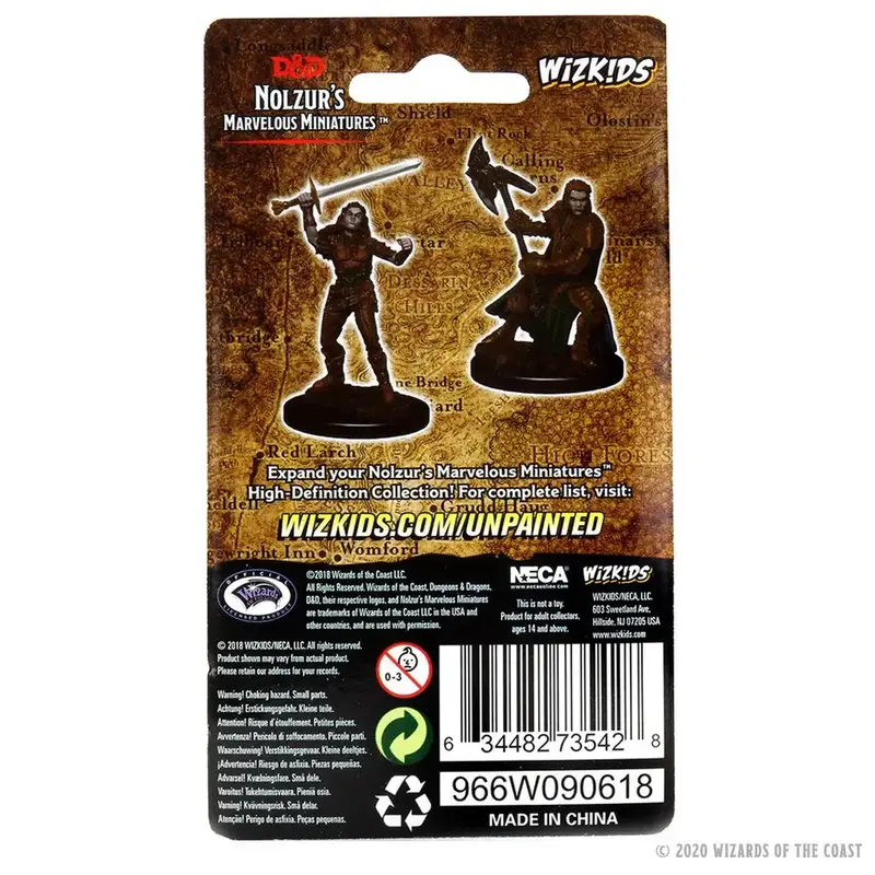 Wizkids D&D Unpainted Minis: Half-Orc Fighter Female