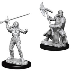 Wizkids D&D Unpainted Minis: Half-Orc Fighter Female