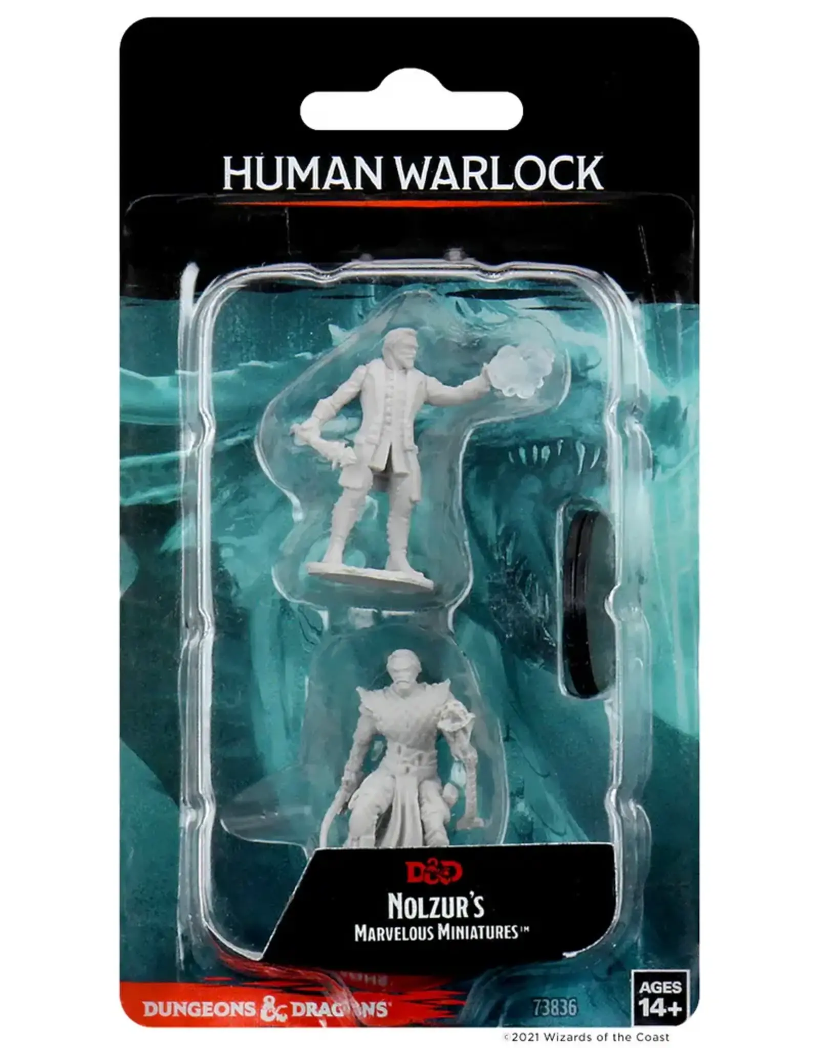 Wizkids D&D Unpainted Minis: Human Warlock Male
