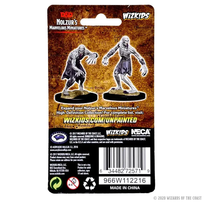 Wizkids D&D Unpainted Minis: Ghouls