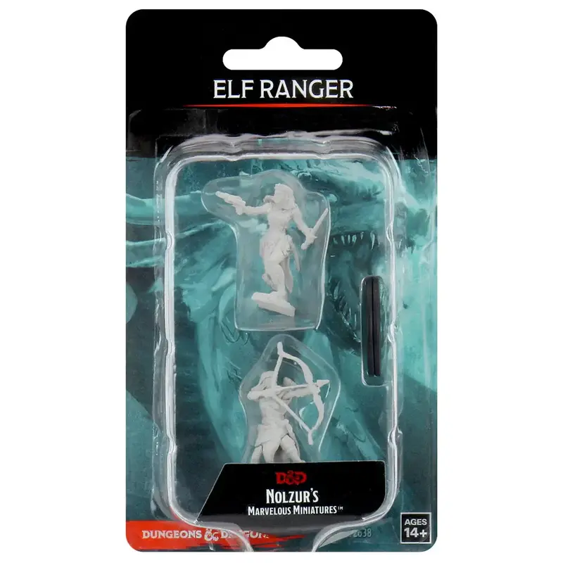 Wizkids D&D Unpainted Minis: Elf Ranger Female
