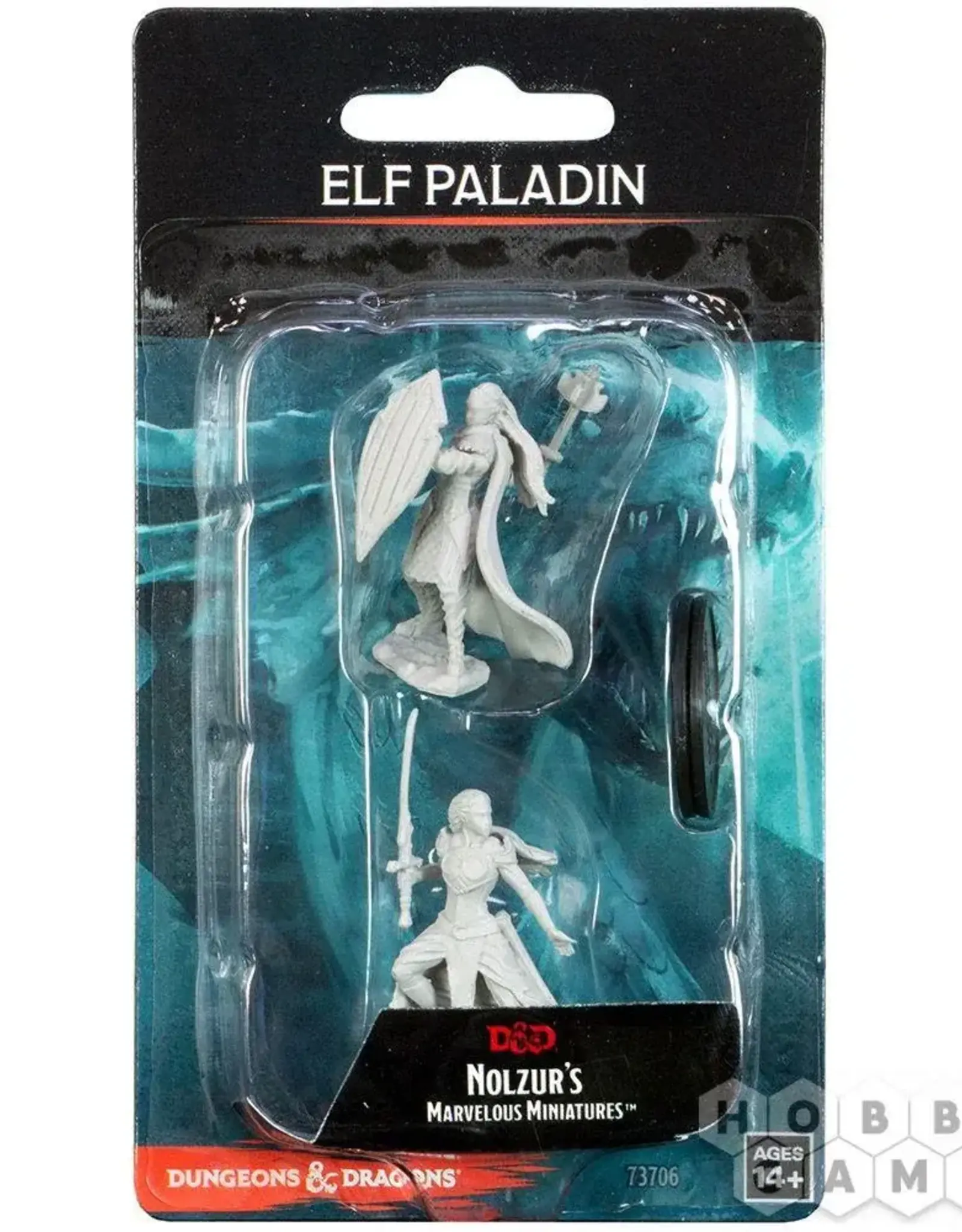 Wizkids D&D Unpainted Minis: Elf Paladin Female
