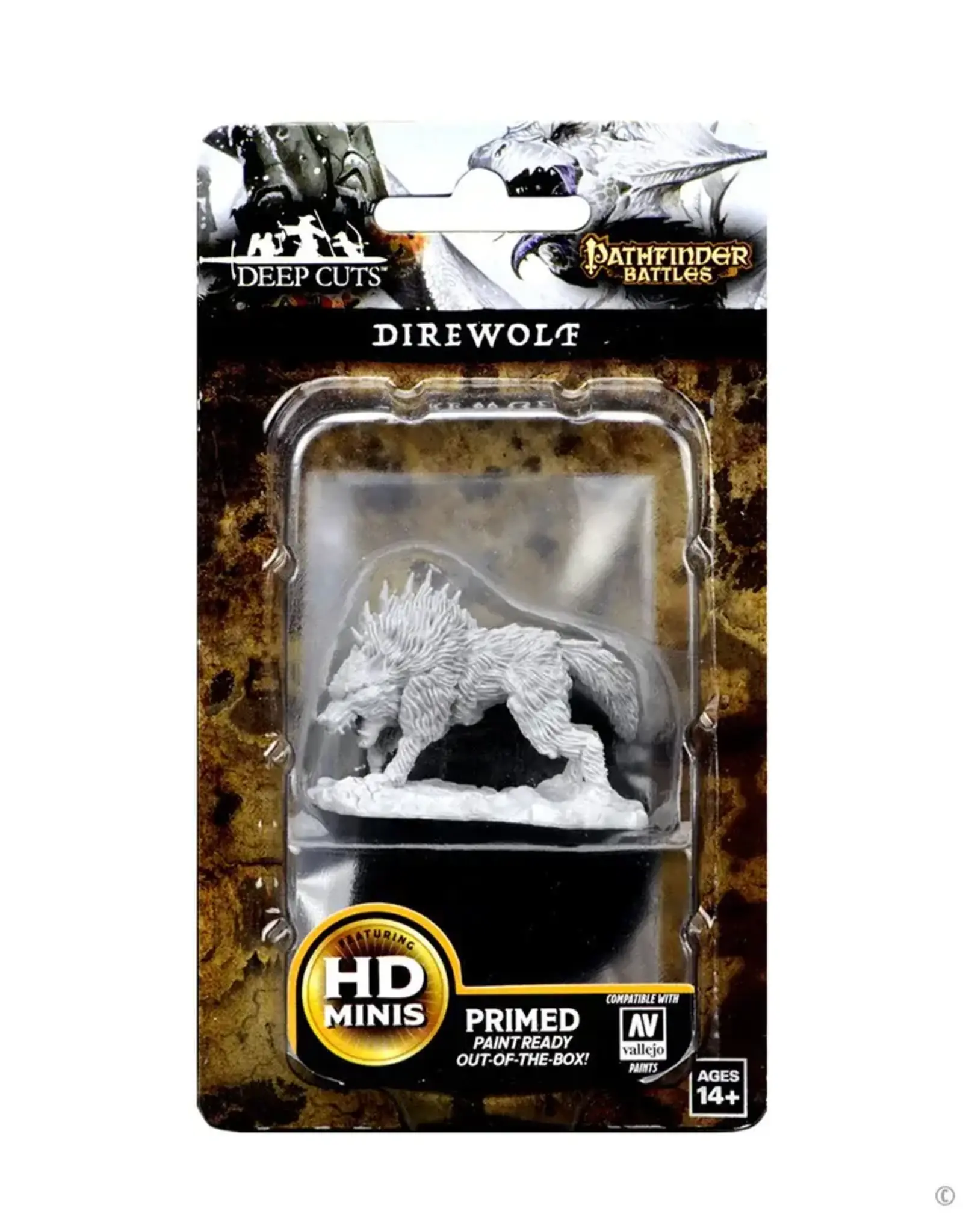 Wizkids Deep Cuts Unpainted Minis: Dire Wolf