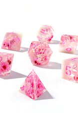Hymgho Premium Dice Hymgho Resin RPG Dice (7) Sakura Cherry Blossom Sharp Edge