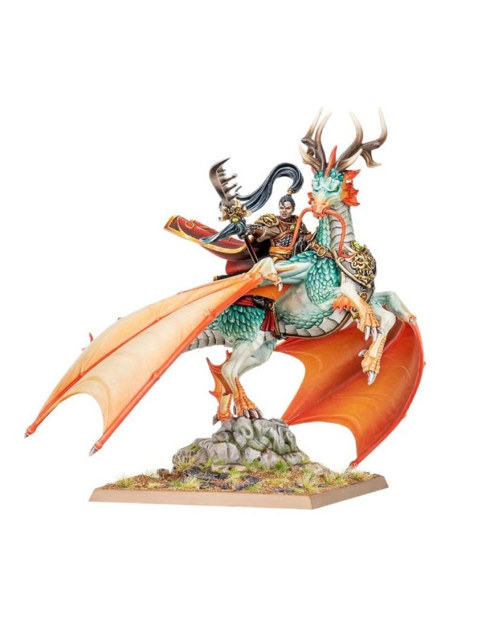 Games Workshop Warhammer The Old World Grand Cathay Shugengan Lord on Great Spirit Longma
