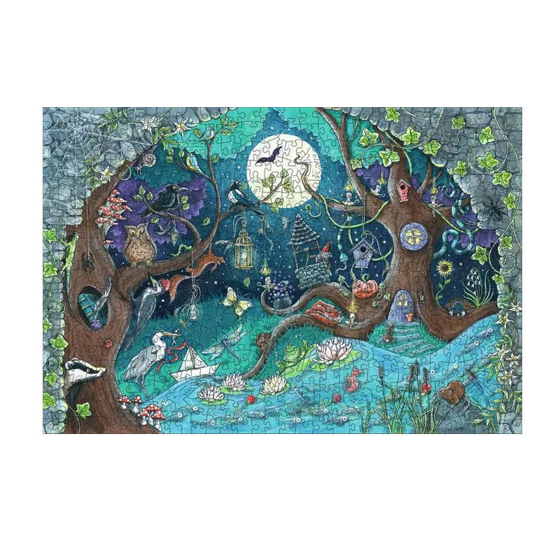 Ravensburger Wooden: Fantasy Forest Puzzle (500 PCS)