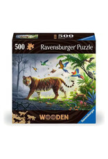Ravensburger Wooden: Jungle Tiger Puzzle (500 PCS)