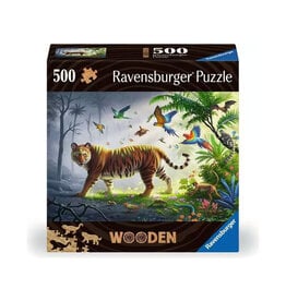 Ravensburger Wooden: Jungle Tiger Puzzle (500 PCS)