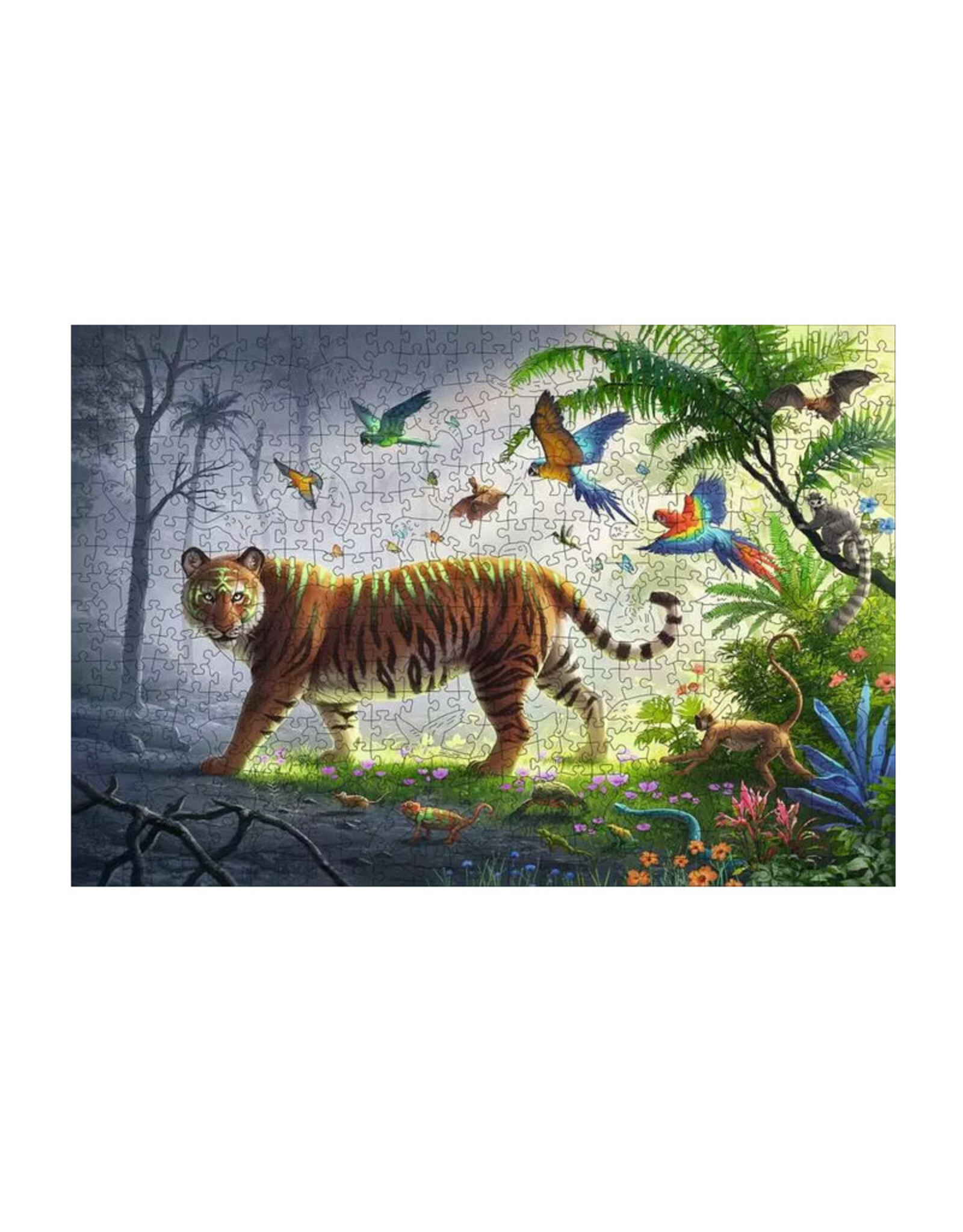 Ravensburger Wooden: Jungle Tiger Puzzle (500 PCS)