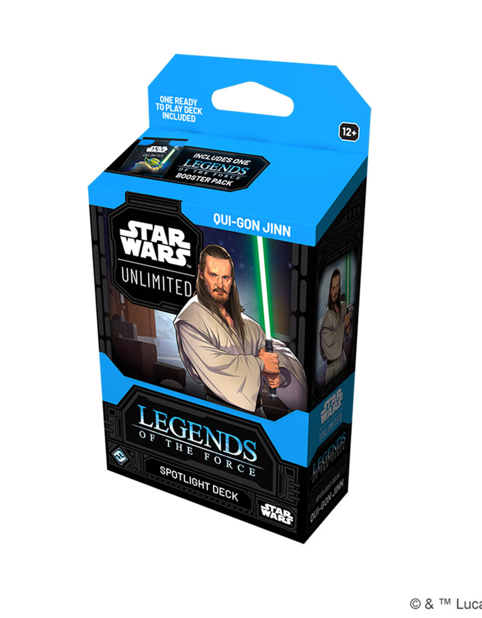 Fantasy Flight Games Star Wars Unlimited Legends of the Force Spotlight Deck Qui-Gon Jinn