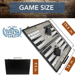 Backgammon: 15 Inch Black Case