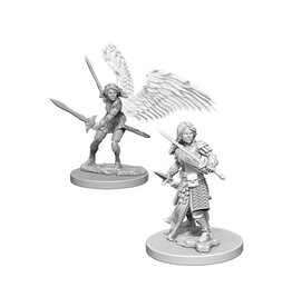 Wizkids D&D Unpainted Minis: Aasimar Paladin Female