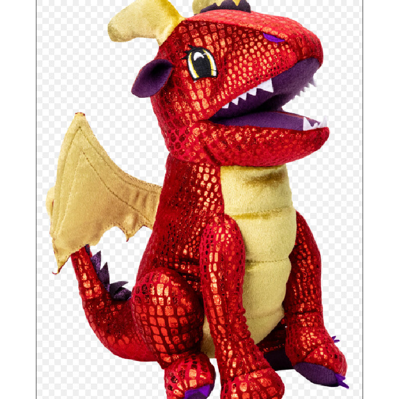 FanRoll Dice Bag: Dragon Plush Red