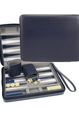 Backgammon 15 Inch Magentic Set Navy Blue