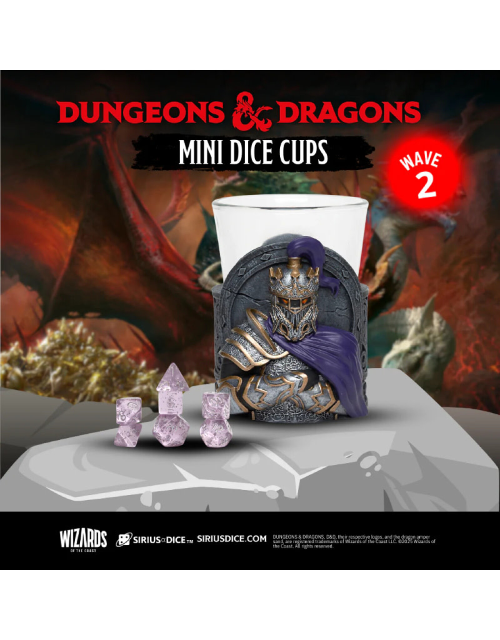 Sirius Dice Dungeons & Dragons Mini Dice Cups Series Two
