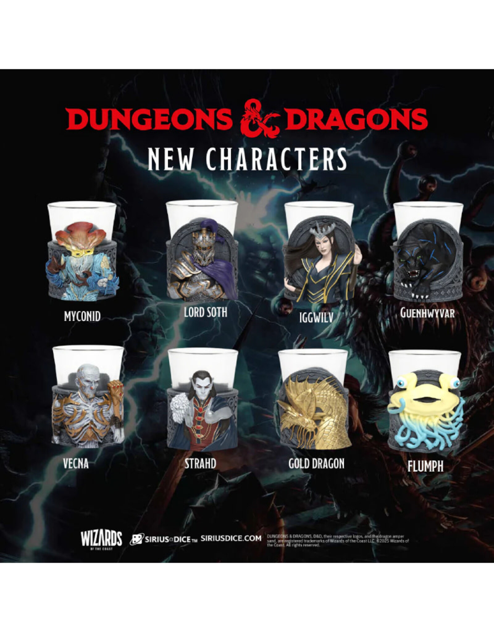 Sirius Dice Dungeons & Dragons Mini Dice Cups Series Two