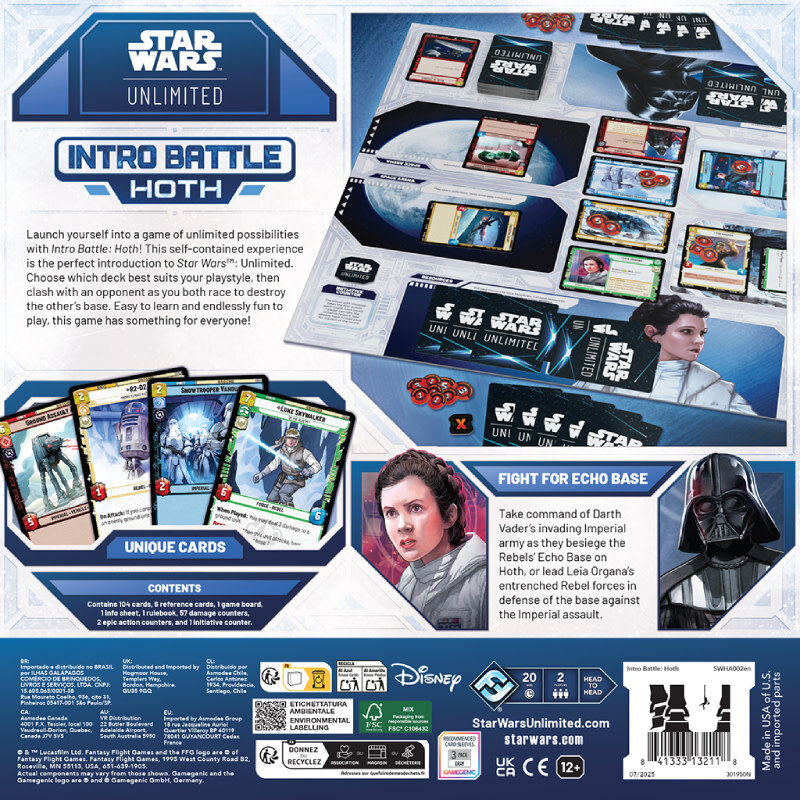 Star Wars Unlimited Intro Battle Hoth Starter