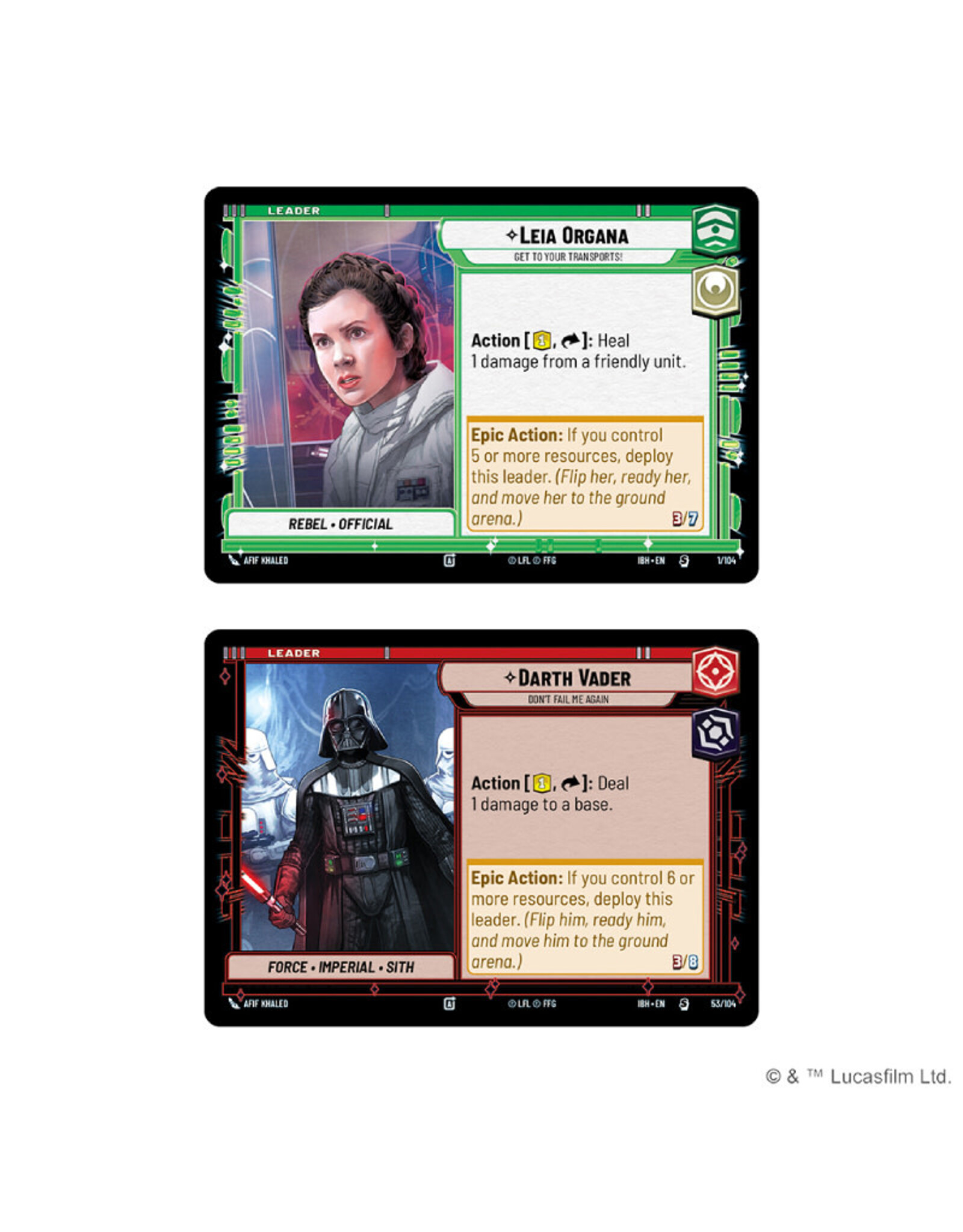 Fantasy Flight Games Star Wars Unlimited Intro Battle Hoth Starter