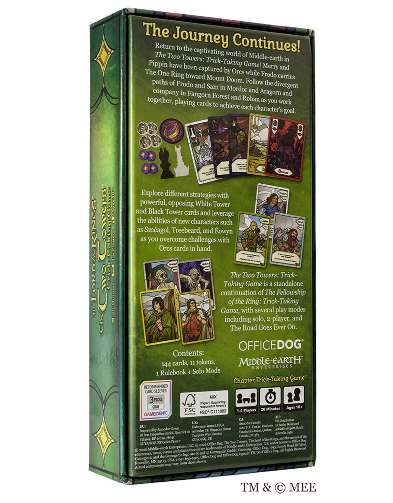 Lord of the Rings The Two Towers Trick Taking Game