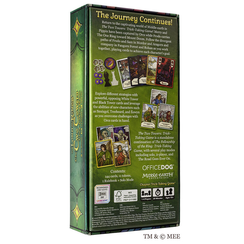 Lord of the Rings The Two Towers Trick Taking Game