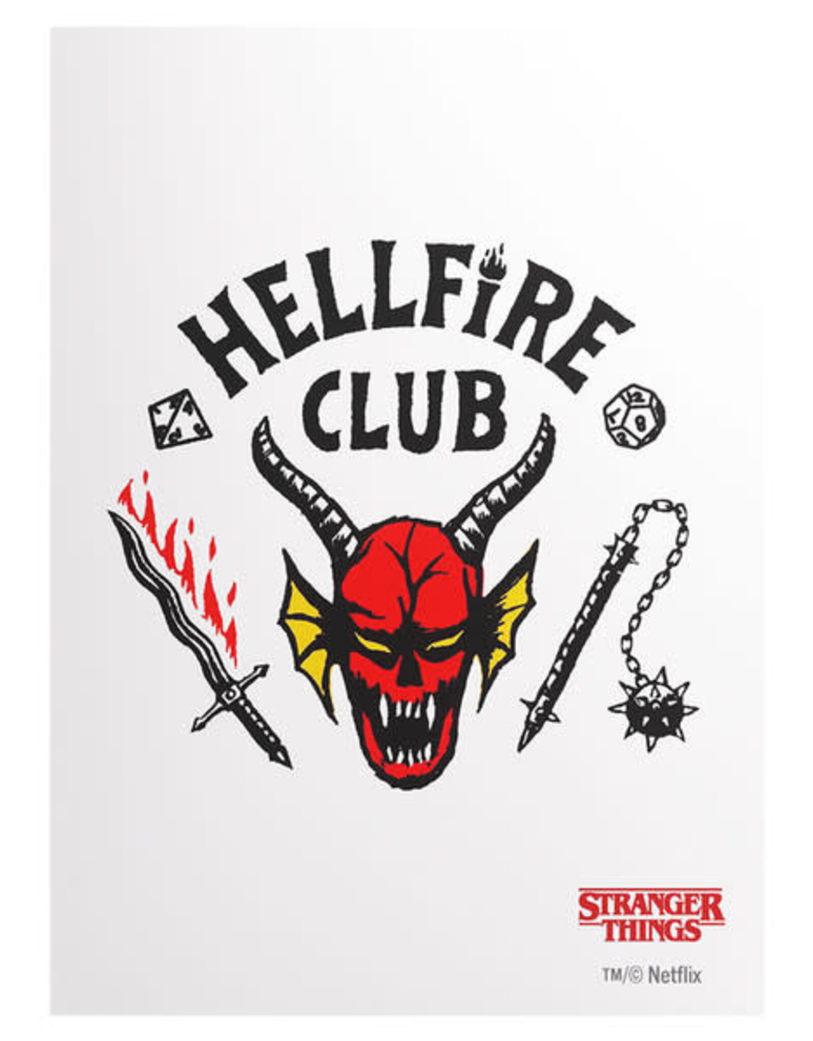Deck Protector: Art: Matte: Stranger Things: Hellfire Club: Hellfire (50)
