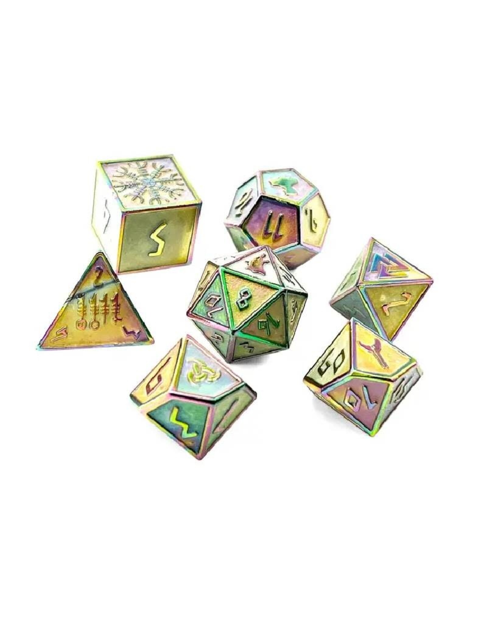 Norse Foundry Yggdrasil - Norse Themed Metal Dice Set